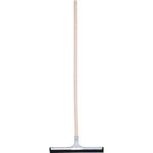 MSV Vloertrekker/douchetrekker voor water - metaal/natuurrubber - breedte 34 cm - houten steel 120cm
