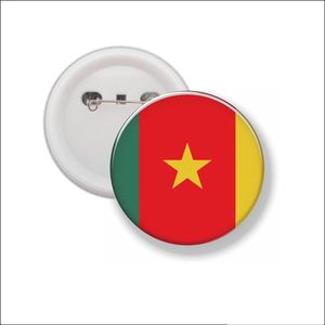 Button Met Speld 58 MM - Vlag Kameroen