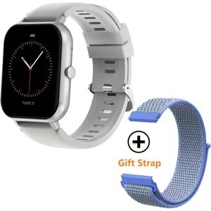 Livano Smartwatch - Dames - Heren - Slim Horloge - Digitaal - Watch - Zilver + Extra Band