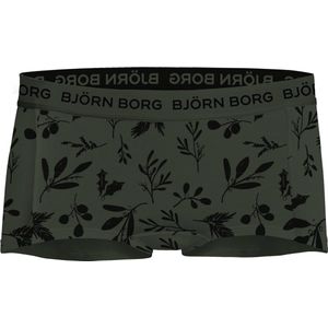 Björn Borg meisjes cotton stretch 3P mini boxershorts basic flowers groen & zwart