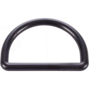 Kunststof D-ring 20 mm zwart - per 10 stuks