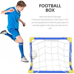 Opvouwbare Mini Voetbal Voetbal Doel Voetbal Met Pomp Kideren Sport Indoor Outdoor Games Speelgoed Kind Verjaardagscadeau