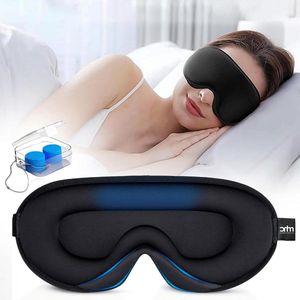 Verduisterend Slaapmasker 100% Verduisterend Oogmasker Verstelbare Bandjes 3D Voorgevormd Ademend Slaapmasker Geschikt voor Zijslapers Dames Heren Lichtgewicht Reismasker