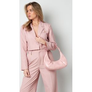 Cropped blazer - dames - nieuwe collectie - lente/zomer - roze - maat M