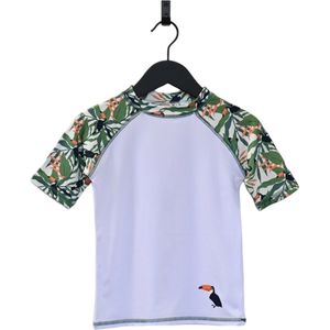 Ducksday - UV-Zwemshirt voor kinderen - UV-werend UPF50+ - Rashguard met Korte mouwen - unisex - Toucan - maat 2 jaar