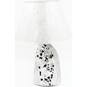 Tafellamp / Decoratielamp – Keramiek – Zilver