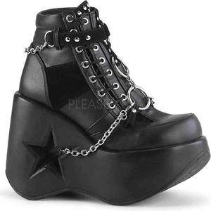 Demonia Enkellaars -38 Shoes- DYNAMITE-101 Zwart