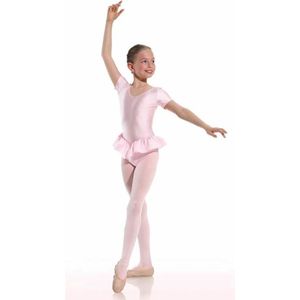 Danceries Balletpakje Laurasson Korte mouwen enkel rokje Roze Elasthan - Maat 110-116