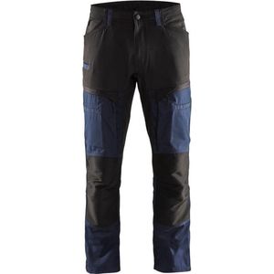 Blaklader Service werkbroek met stretch 1456-1845 - Mannen - Dark Navy/Zwart - 50