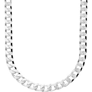 YO&NO - Ketting - Zilver - Gourmet - Geslepen -  5,5 mm - 50 cm - Zilver 925