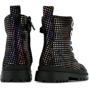 Bikerboots | Meisjes | Multicolor Black | Leer | Shoesme | Maat 22