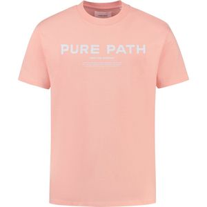 Purewhite - Heren Loose Fit T-shirts Crewneck SS - Coral - Maat XL