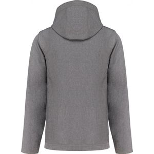 Kariban 3-laagse uniseks softshelljas met afneembare capuchon en mouwen K422 - Marl Grey - XS