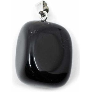 Obsidiaan Trommelsteen Hanger
