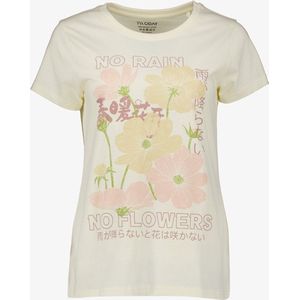 TwoDay dames T-shirt met print ecru - Beige - Maat S