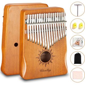 Kalimba set - 17 tonen - Met Muziekboek - Duimpiano - Muziekinstrument - Bamboehout - Voor kinderen en volwassenen