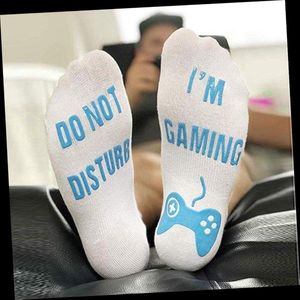 *** Tiener Game Sokken - Game sokken met tekst ""Do not disturb, I'm gaming"" - wit - maat 38 - 42 - van Heble® ***