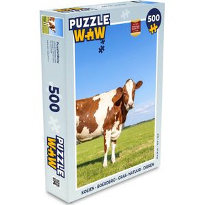 Puzzel Koeien - Boerderij - Gras- Natuur - Dieren - Legpuzzel - Puzzel 500 stukjes