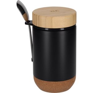 JENS Living Thermosbeker met Lepel Jake - 400ML - Zwart