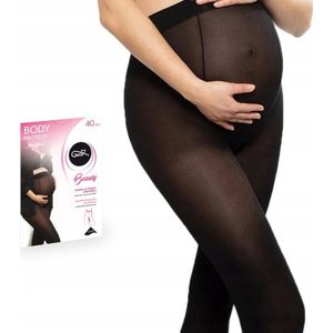 GATTA - Zwangerschapspanty - 40 DEN - Maat M - Microvezel - Zwart - Dames Panty - Zwanger - Panty Zwangerschap - ( 1 stuks )