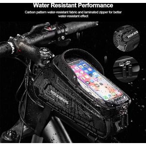 Fietsframetas, Stuurtas, Waterdichte Gsm-tas met TPU-gevoelig Touchscreen voor Smartphones tot 6,8 inch Mountainbikes, Racefietsen, e-bikes