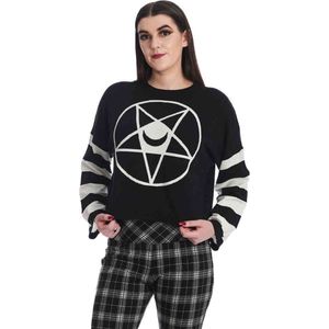 Banned - Moloch Pentagram Jumper - L - Zwart