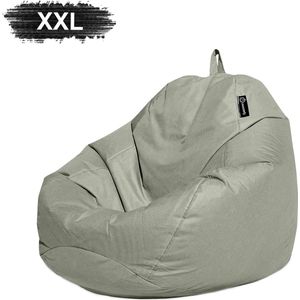 Casacomfy Complete Zitzak Volwassenen - Pear XXL - Grijs - Binnen & Buiten Zitzak - Comfortabel - Duurzaam - Vulling Originele EPS - Waterafstotend