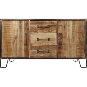 Sideboard Hayward - 150x45x85- naturel/donkergrijs - mangohout/ijzer