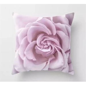 Kussenhoes rozen - bloemen - Roze - Sierkussen - 45x45 cm