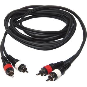 Hilec Audio Kabel met 2x Tulp 1.5m - RCA Kabel Tulp naar Tulp Kabel - 1.5m