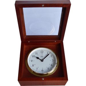 Barigo 1222 chronometer - scheepsklok -  mahoniehout (quartz klok)