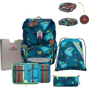 DerDieDas Schooltas ErgoFlex Schulranzenset 5-delig Magic Light Petrol