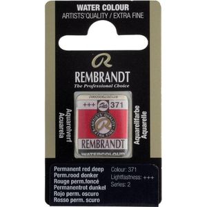 Rembrandt water colour napje Permanent Red Deep (371)