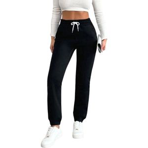 Comfy Dames Joggingsbroek / Trainingbroek / Sportbroek | Sweat Pants | Extra Comfort | Zwart - M