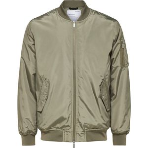 Selected - Heren Jas zomer Archive Bomber Jacket - Groen - Maat L