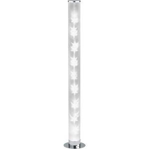 LED Tafellamp - Torna Ricardo - 4W - Warm Wit 3000K - RGBW - Dimbaar - Afstandsbediening - Rond - Mat Chroom - Aluminium