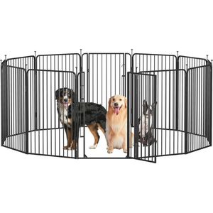Puppyren met Veiligheidsslot en Geluidsarme Buizen - 100 cm Hoog, Geschikt voor Honden en Konijnen