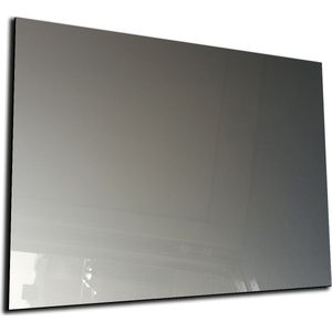 Designglas Whiteboard - Gehard Glas - Magneetbord - Memobord - Magnetisch - Krasbestendig - Frameless - 90x60cm - Zilver