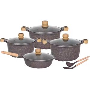 Cooklover - Gietijzeren pannenset - 10pcs - Diecas Set Doos - Koken - Pannen