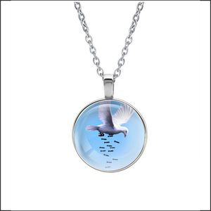 Ketting Glas - Duif Bommen