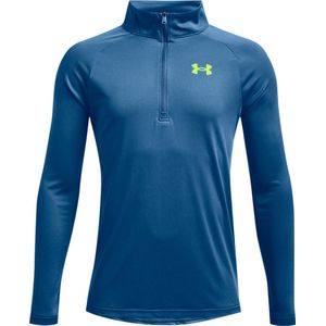 Under Armour Tech 2.0 1/2 Zip Cruise Blauw // High Vis Geel