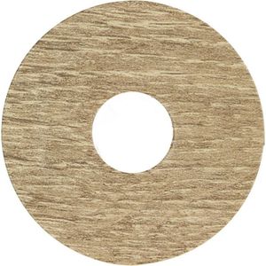 Zelfkl. rozet (17 mm) licht eiken geolied (10 st.)