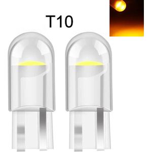 TLVX T10 W5W LED Auto lampen Oranje – Canbus – Steeklamp – Interieur verlichting – Oranje / Gele kleur – Lange levensduur –12V – Stadslicht – Interieurlicht – Parkeer lampen – Stadsverlichting LED (2 stuks)
