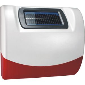 SMARTWARES SIRENE MET STROBE LICHT OP ZONNE-ENERGIE DRAADLOOS OUTDOOR SA68G