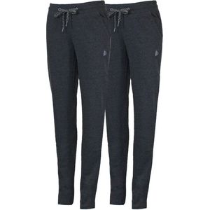 2-Pack Donnay - Joggingbroek rechte pijp - Dames - 2XL - Grijs