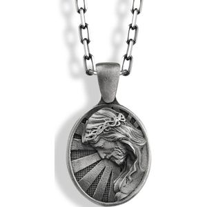 Crucifixion of Jesus hanger ketting voor moeder verjaardagscadeau Oxidized 20 inches