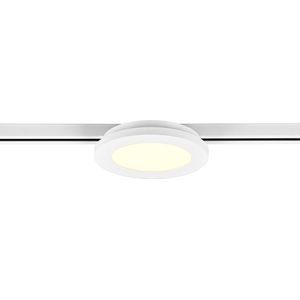 LED Railverlichting - Plafondlamp - Plafondverlichting - Torna Dual Camy - 2 Fase - 9W - Warm Wit 3000K - Dimbaar - Rond - Mat Wit - Kunststof