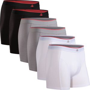 DANISH ENDURANCE Boxershorts Bamboe Viscose Heren Ondergoed - ultiem draagcomfort - 6 pack - Meerkleurig - Maat XXL