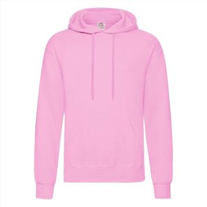 Fruit of the Loom - Classic Hoodie - Poeder Roze - M