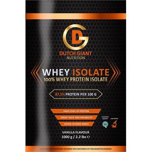 Dutch Giant Nutrition - Whey Isolaat - Eiwitshake - Chocola - (1000gr) - Gratis Shakebeker